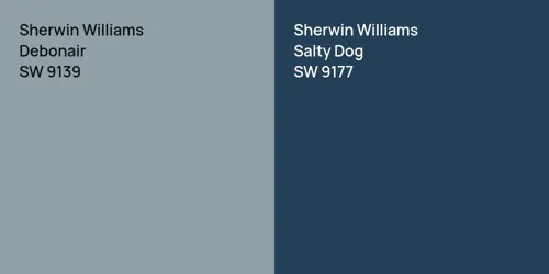 SW 9139 Debonair vs SW 9177 Salty Dog