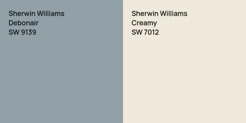 SW 9139 Debonair vs SW 7012 Creamy