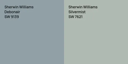 SW 9139 Debonair vs SW 7621 Silvermist