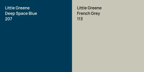 207 Deep Space Blue vs 113 French Grey