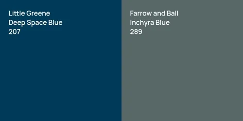 207 Deep Space Blue vs 289 Inchyra Blue