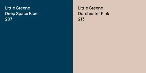 207 Deep Space Blue vs 213 Dorchester Pink