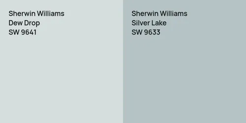 SW 9641 Dew Drop vs SW 9633 Silver Lake