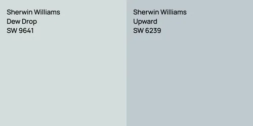 SW 9641 Dew Drop vs SW 6239 Upward