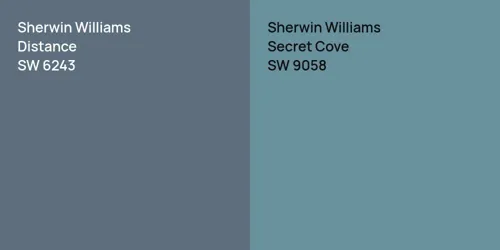 SW 6243 Distance vs SW 9058 Secret Cove