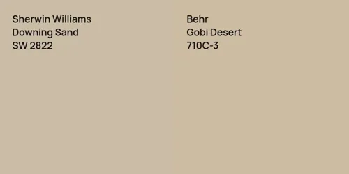 SW 2822 Downing Sand vs 710C-3 Gobi Desert