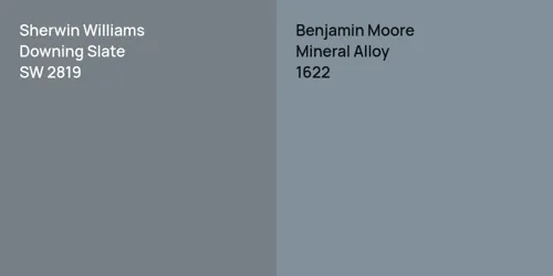 SW 2819 Downing Slate vs 1622 Mineral Alloy