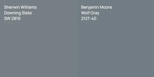 SW 2819 Downing Slate vs 2127-40 Wolf Gray