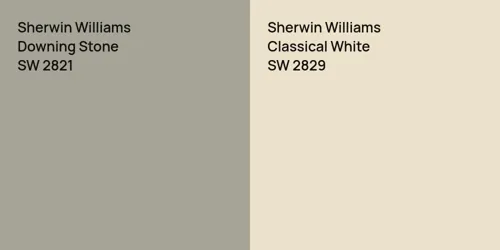 SW 2821 Downing Stone vs SW 2829 Classical White