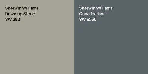 SW 2821 Downing Stone vs SW 6236 Grays Harbor