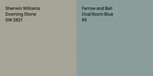 SW 2821 Downing Stone vs 85 Oval Room Blue