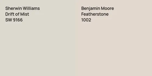 SW 9166 Drift of Mist vs 1002 Featherstone