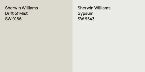 SW 9166 Drift of Mist vs SW 9543 Gypsum