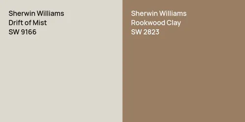 SW 9166 Drift of Mist vs SW 2823 Rookwood Clay