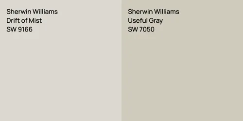 SW 9166 Drift of Mist vs SW 7050 Useful Gray