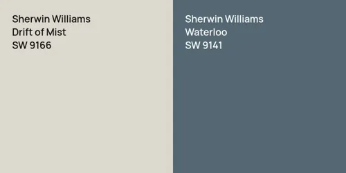 SW 9166 Drift of Mist vs SW 9141 Waterloo