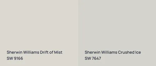 SW 9166 Drift of Mist vs SW 7647 Crushed Ice