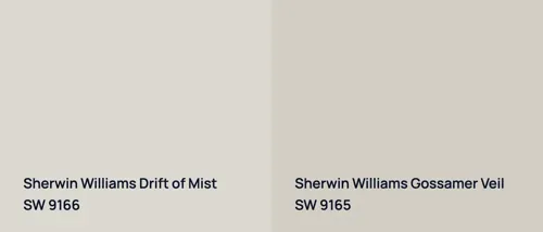 SW 9166 Drift of Mist vs SW 9165 Gossamer Veil