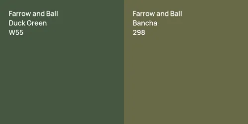 W55 Duck Green vs 298 Bancha