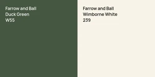 W55 Duck Green vs 239 Wimborne White