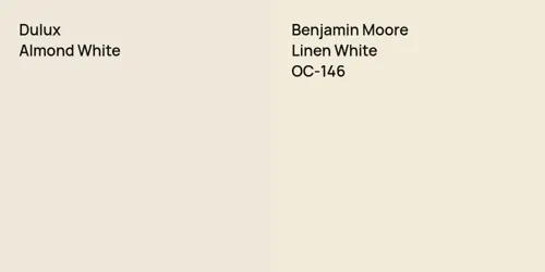 null Almond White vs OC-146 Linen White