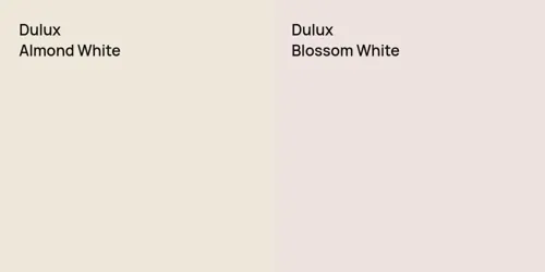 null Almond White vs null Blossom White