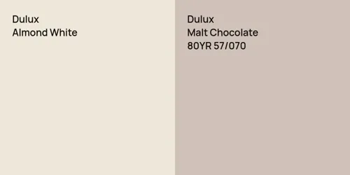 null Almond White vs 80YR 57/070 Malt Chocolate