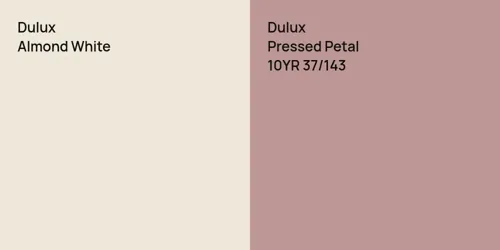 null Almond White vs 10YR 37/143 Pressed Petal