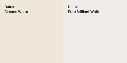 null Almond White vs null Pure Brilliant White