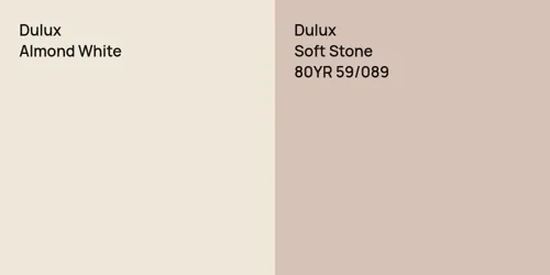 null Almond White vs 80YR 59/089 Soft Stone