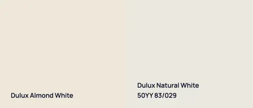 null Almond White vs 50YY 83/029 Natural White