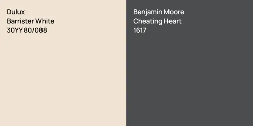 30YY 80/088 Barrister White vs 1617 Cheating Heart