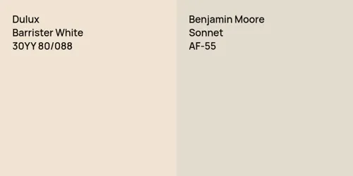 30YY 80/088 Barrister White vs AF-55 Sonnet