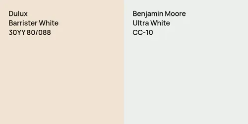 30YY 80/088 Barrister White vs CC-10 Ultra White