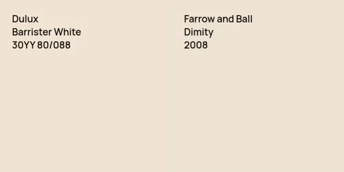 30YY 80/088 Barrister White vs 2008 Dimity