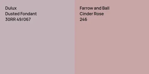 30RR 49/067 Dusted Fondant vs 246 Cinder Rose