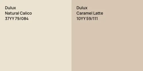 37YY 79/084 Natural Calico vs 10YY 59/111 Caramel Latte