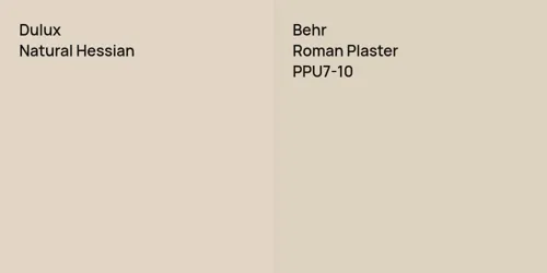 null Natural Hessian vs PPU7-10 Roman Plaster