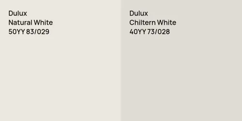 50YY 83/029 Natural White vs 40YY 73/028 Chiltern White