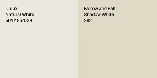 50YY 83/029 Natural White vs 282 Shadow White