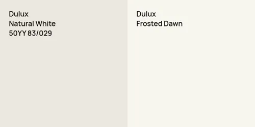 50YY 83/029 Natural White vs null Frosted Dawn