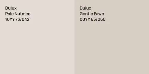 10YY 73/042 Pale Nutmeg vs 00YY 65/060 Gentle Fawn