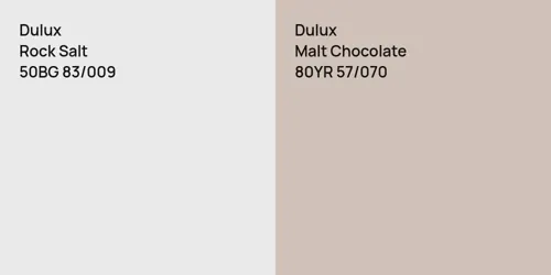 50BG 83/009 Rock Salt vs 80YR 57/070 Malt Chocolate