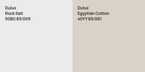 50BG 83/009 Rock Salt vs 40YY 65/061 Egyptian Cotton