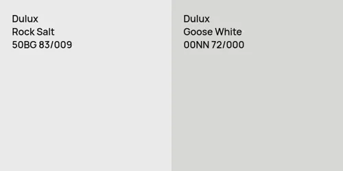 50BG 83/009 Rock Salt vs 00NN 72/000 Goose White