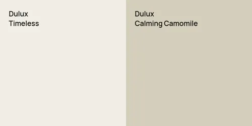 null Timeless vs null Calming Camomile