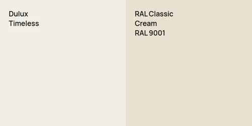 null Timeless vs RAL 9001  Cream