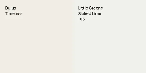 null Timeless vs 105 Slaked Lime