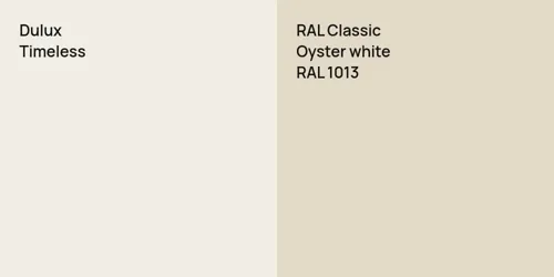 null Timeless vs RAL 1013  Oyster white