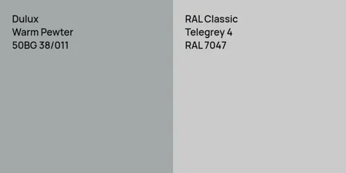 50BG 38/011 Warm Pewter vs RAL 7047 Telegrey 4